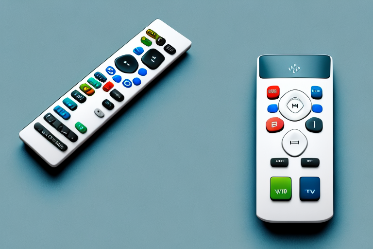 A vizio tv remote control with its buttons and functions