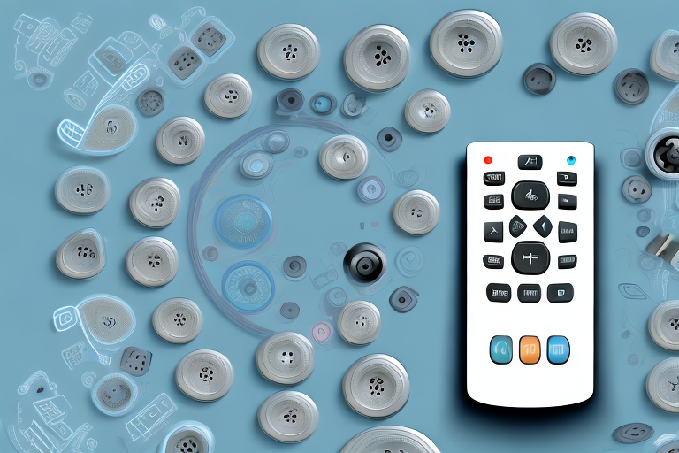 A hisense roku tv remote control with all its buttons and features