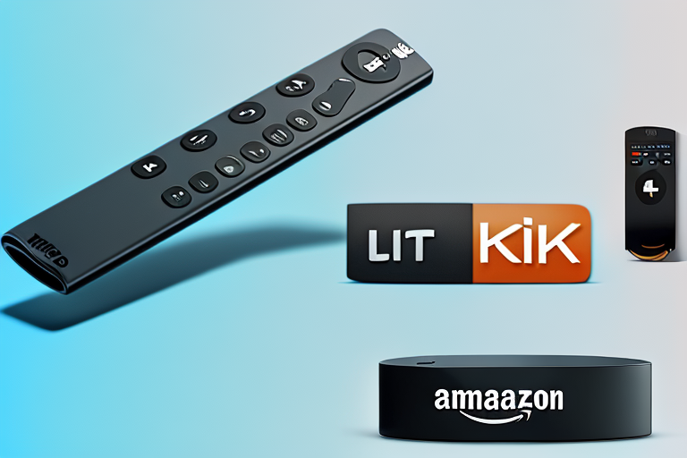 An amazon fire tv stick 4k remote control connected to an lg tv