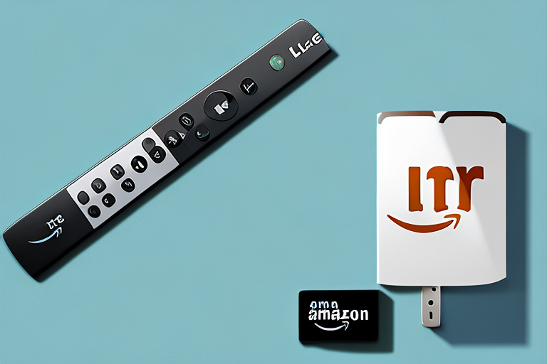 An amazon fire tv stick (2020) remote control connected to an lg tv