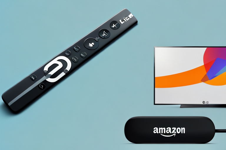 An amazon fire tv stick 4k max remote control connected to an lg tv