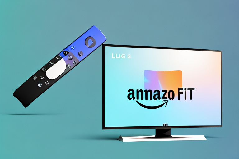 An amazon fire tv cube (2nd generation) remote control connected to an lg tv