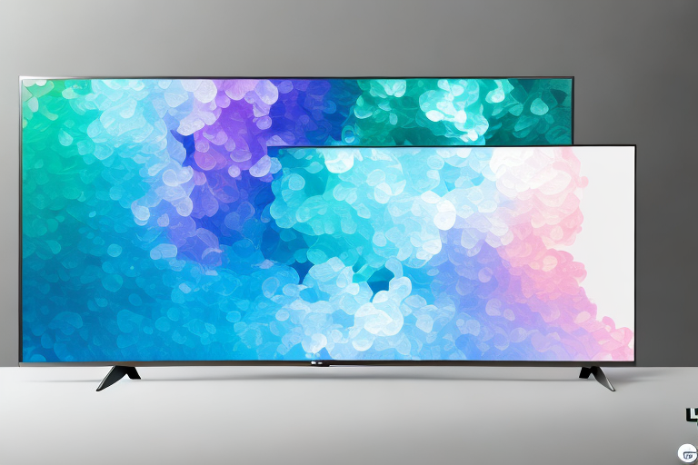 An lg magic and a vizio tv side-by-side to compare the features of the lg oled c1