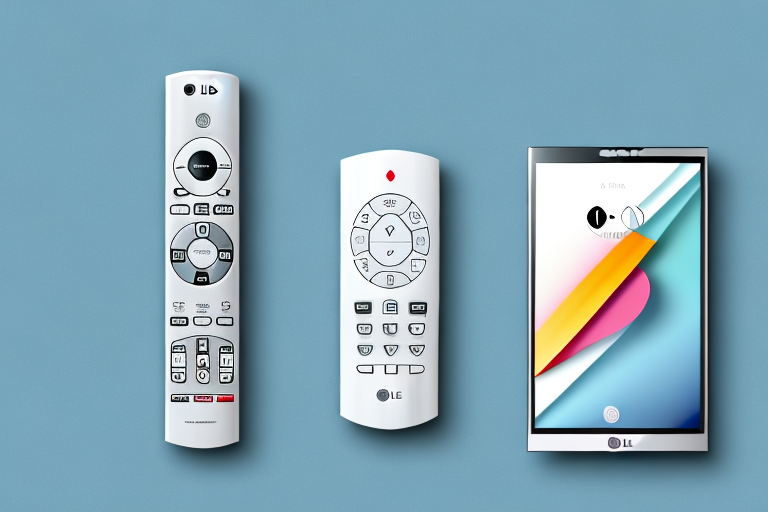An lg magic remote an-mr20ga and a sony remote side-by-side