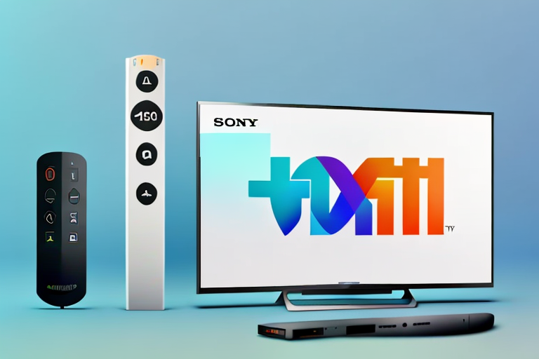 A sony rmf-tx300u and an amazon fire tv stick side-by-side