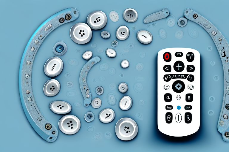 A philips tv remote control with its buttons and functions
