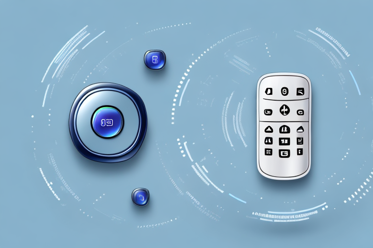 A samsung remote control device with its buttons and features