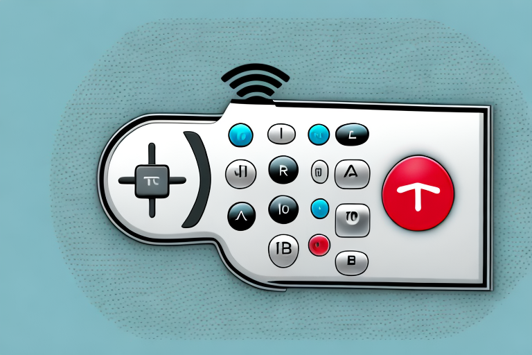 A tivo remote with a few buttons highlighted